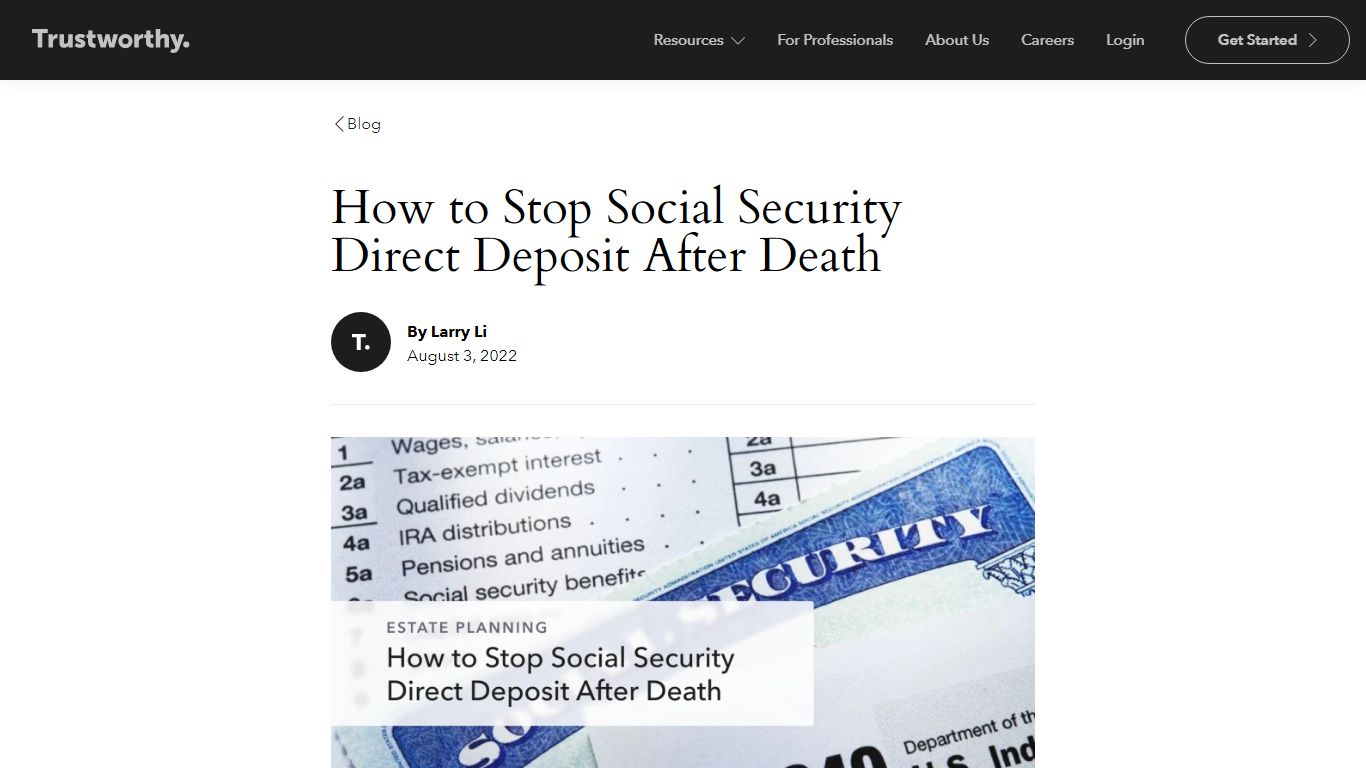 How to Stop Social Security Direct Deposit After Death